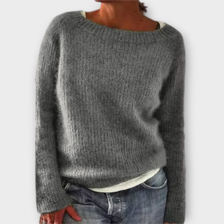 Regine | Solid Colour Knitted Jumper