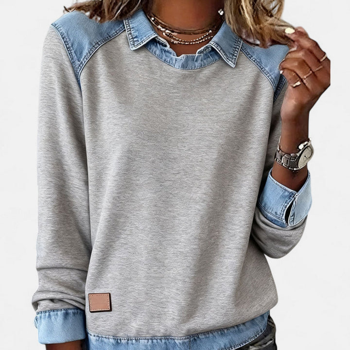 Trendy Long-Sleeve Blouse