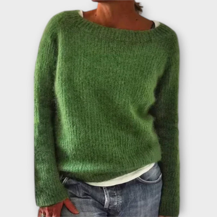 Regine | Solid Colour Knitted Jumper