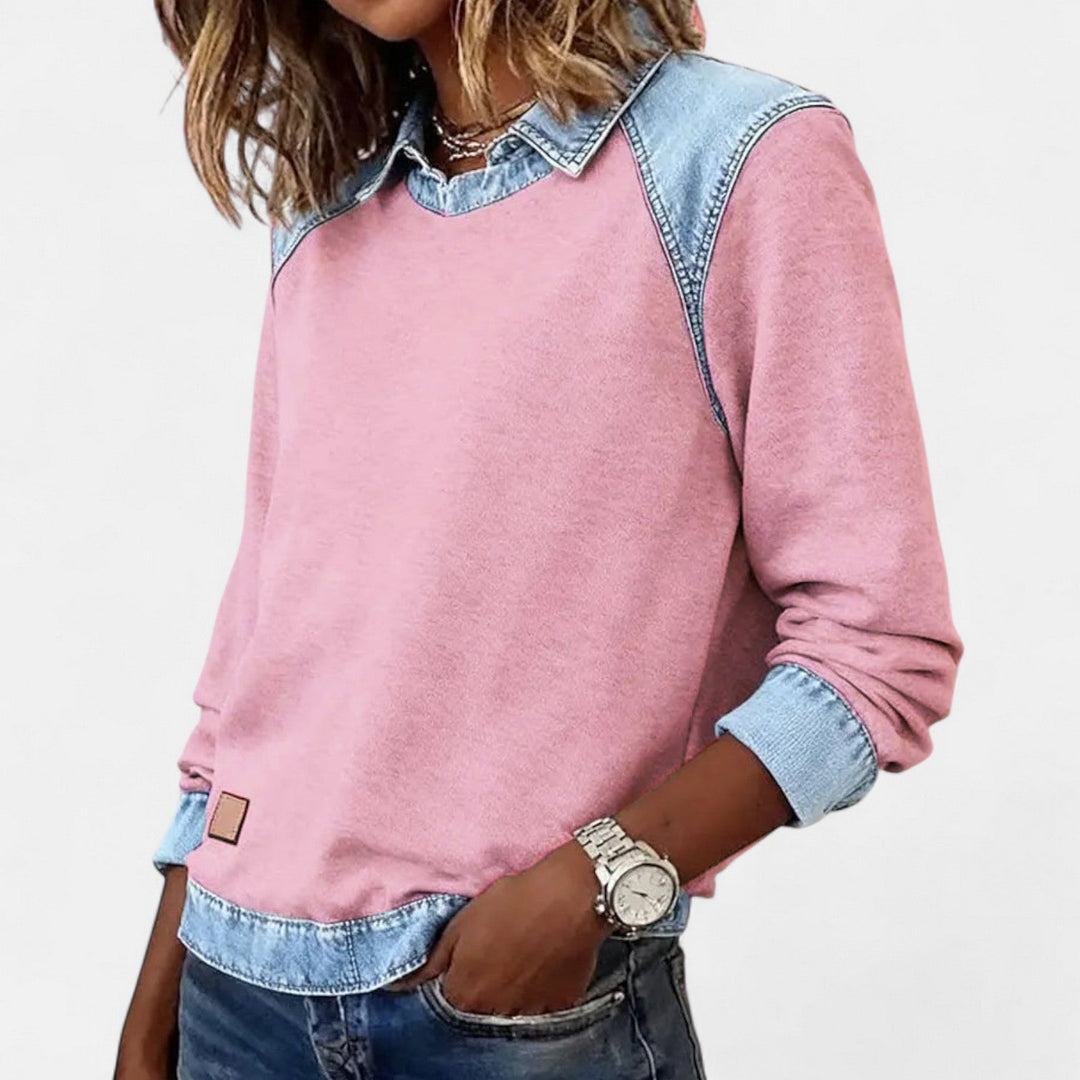 Trendy Long-Sleeve Blouse