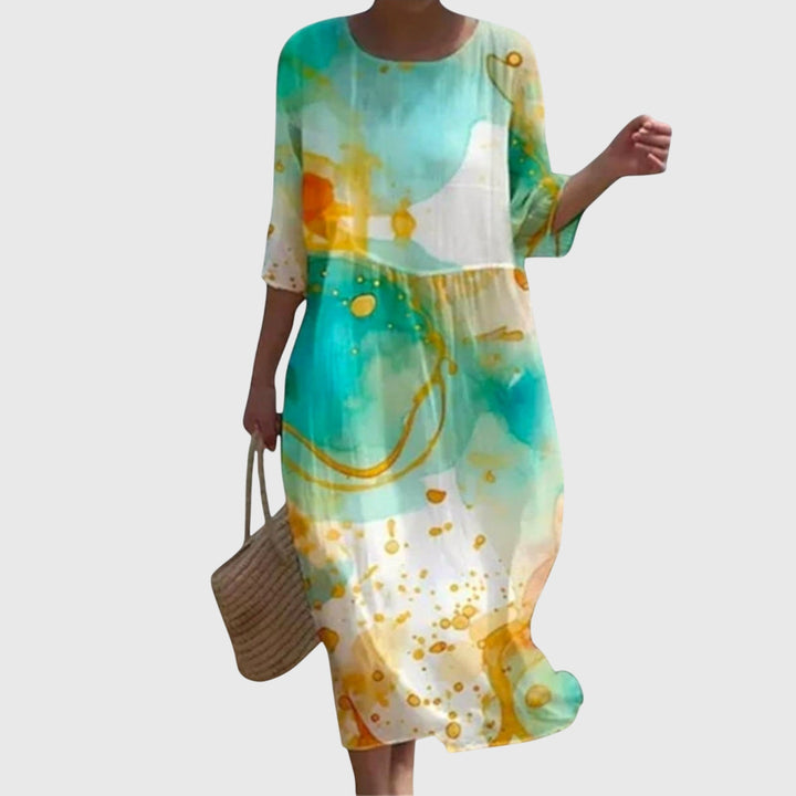 Hayley™ | Stylish Floral Midi Dress