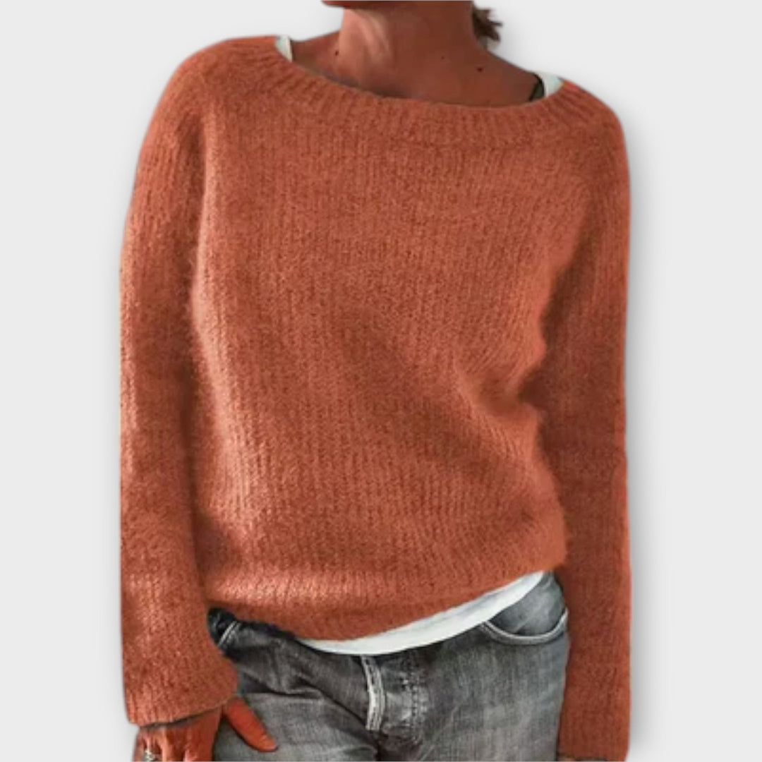 Regine | Solid Colour Knitted Jumper