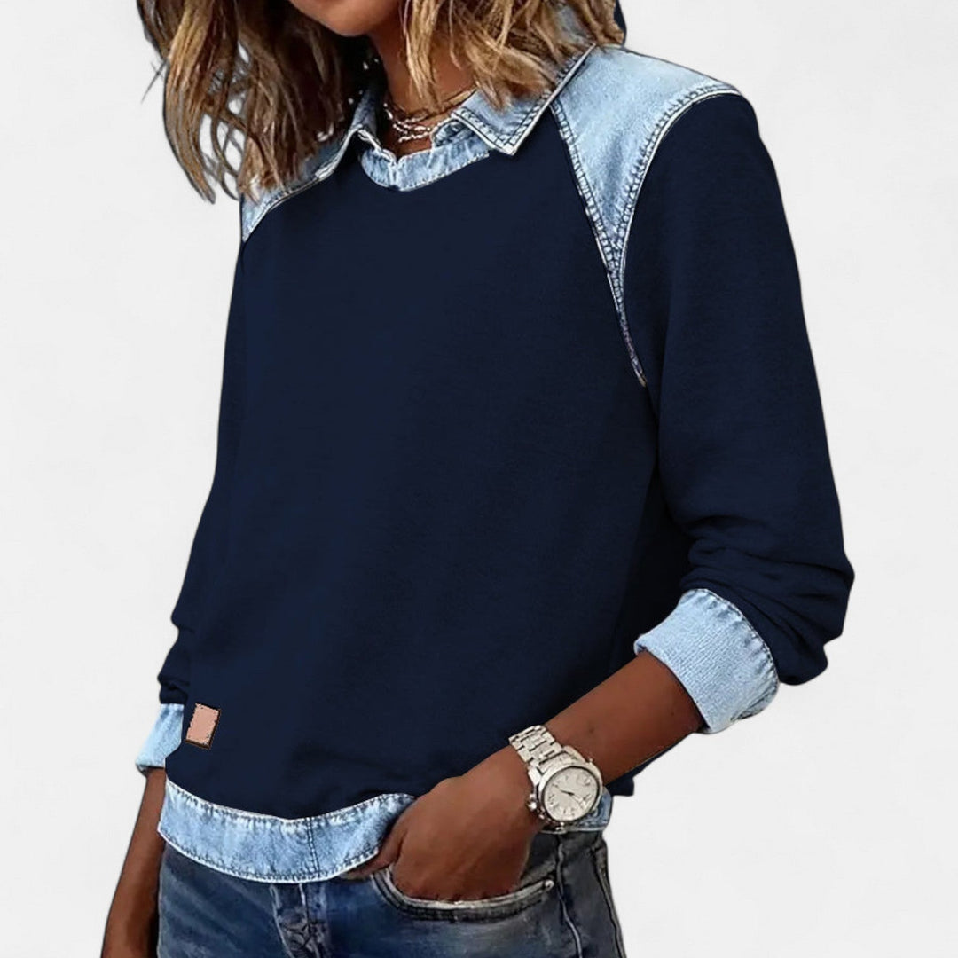 Trendy Long-Sleeve Blouse