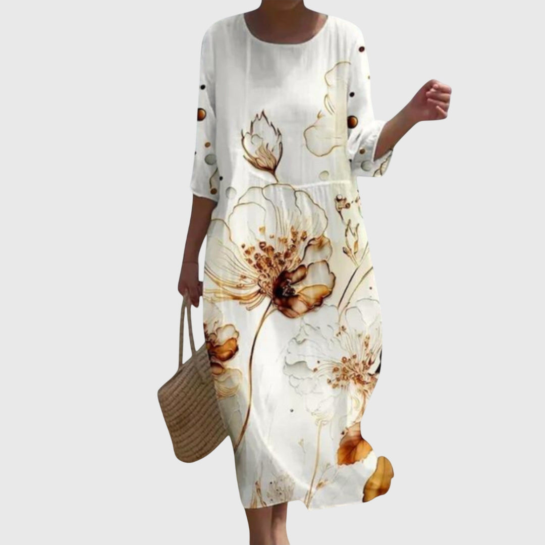 Hayley™ | Stylish Floral Midi Dress