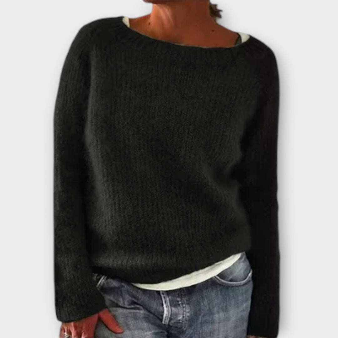 Regine | Solid Colour Knitted Jumper