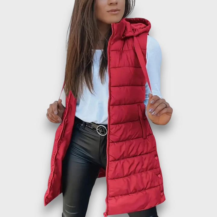 Kaira | Casual Sleeveless Hooded Puffer Vest