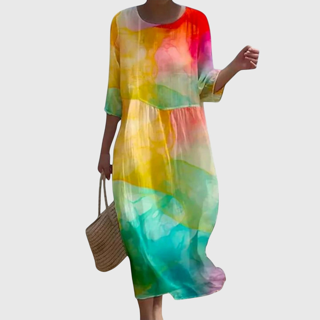 Hayley™ | Stylish Floral Midi Dress