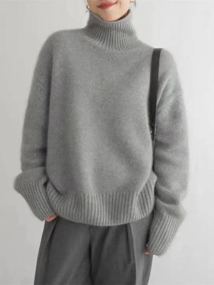 Anna | Luxurious Cashmere Roll Neck Jumper
