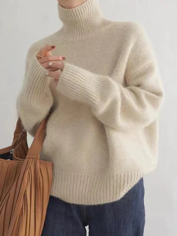 Anna | Luxurious Cashmere Roll Neck Jumper