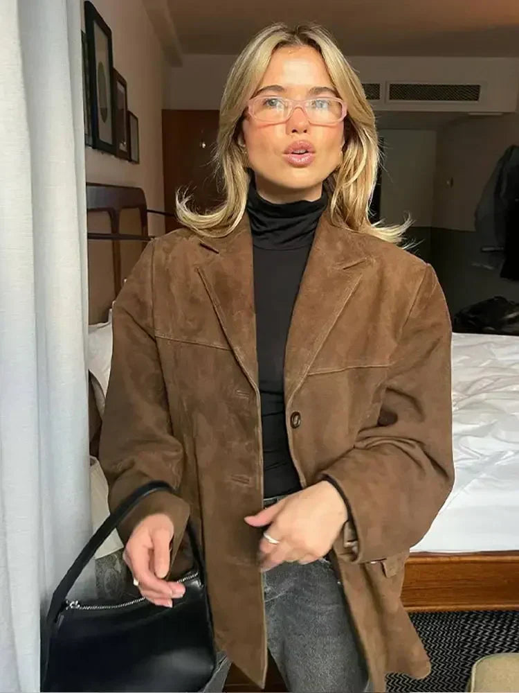 Therese | Brown Short Jacket for Women