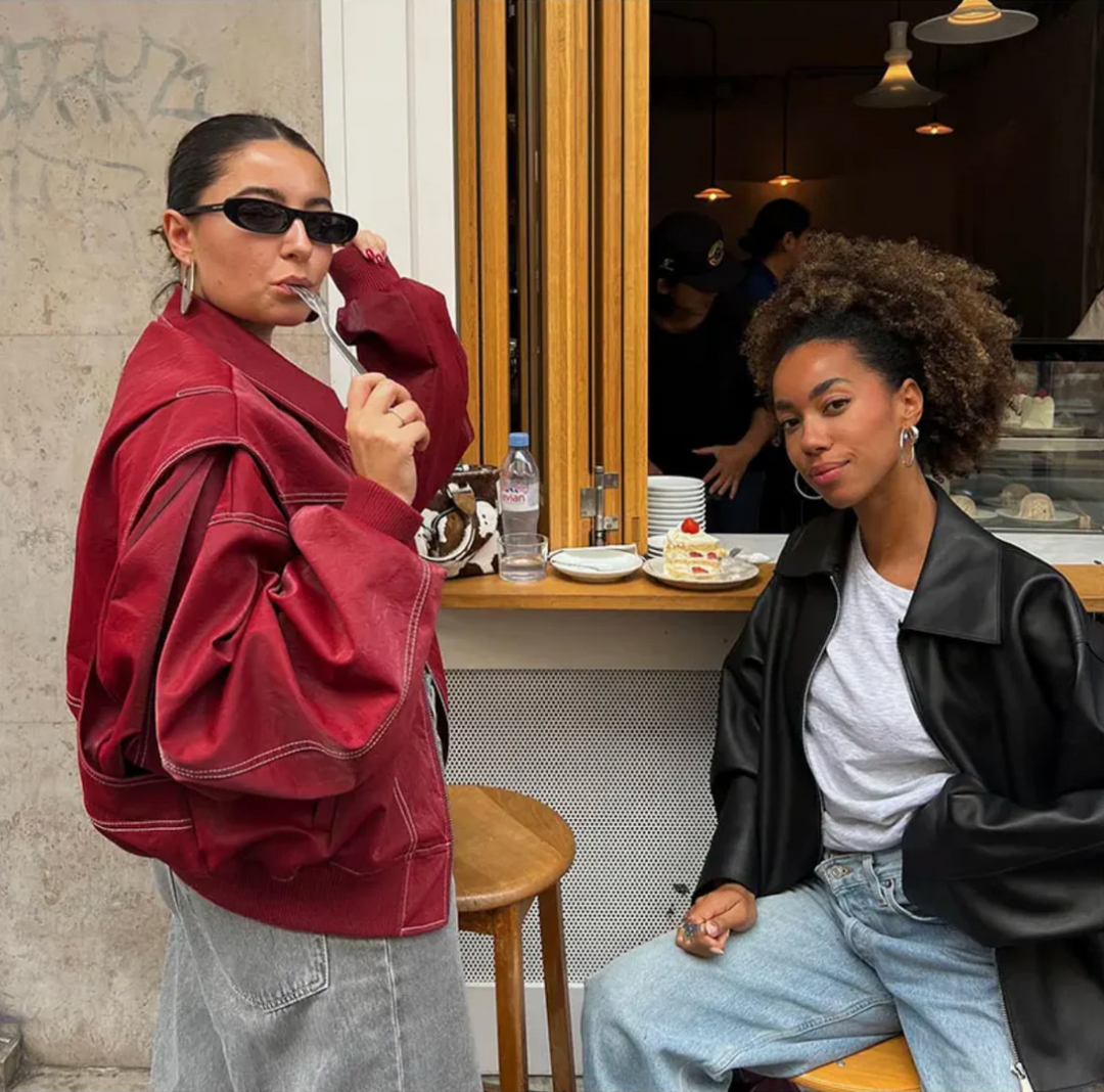 Marja | Plus Size Casual Bomber Jacket with Embroidery Details