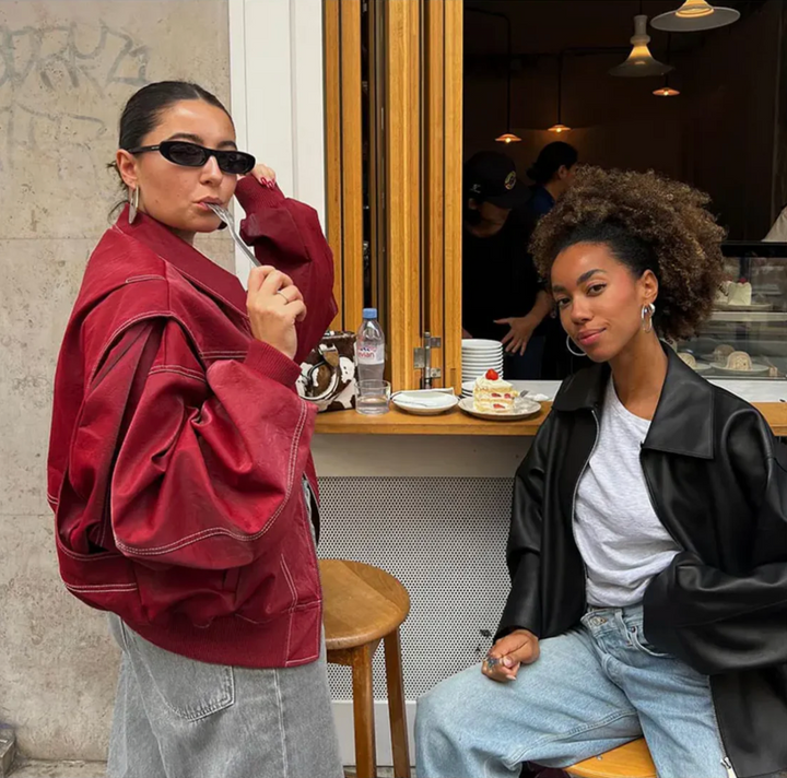 Marja | Plus Size Casual Bomber Jacket with Embroidery Details