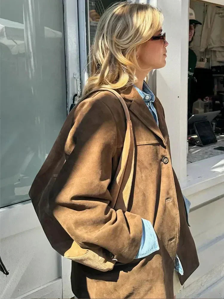 Therese | Brown Short Jacket for Women