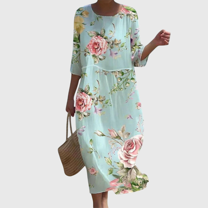 Hayley™ | Stylish Floral Midi Dress