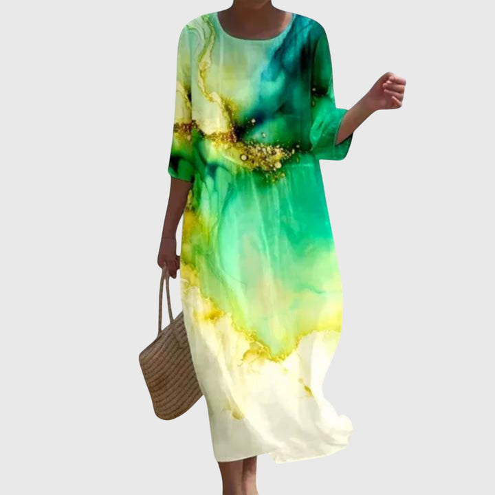 Hayley™ | Stylish Floral Midi Dress