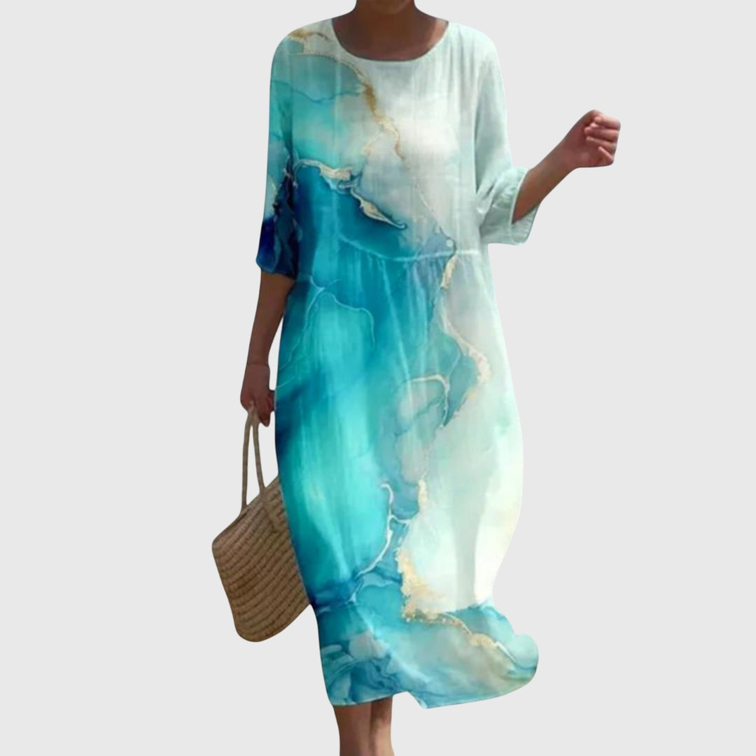 Hayley™ | Stylish Floral Midi Dress