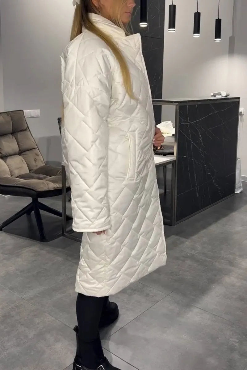 Kendall | Quilted Mid-Length Coat